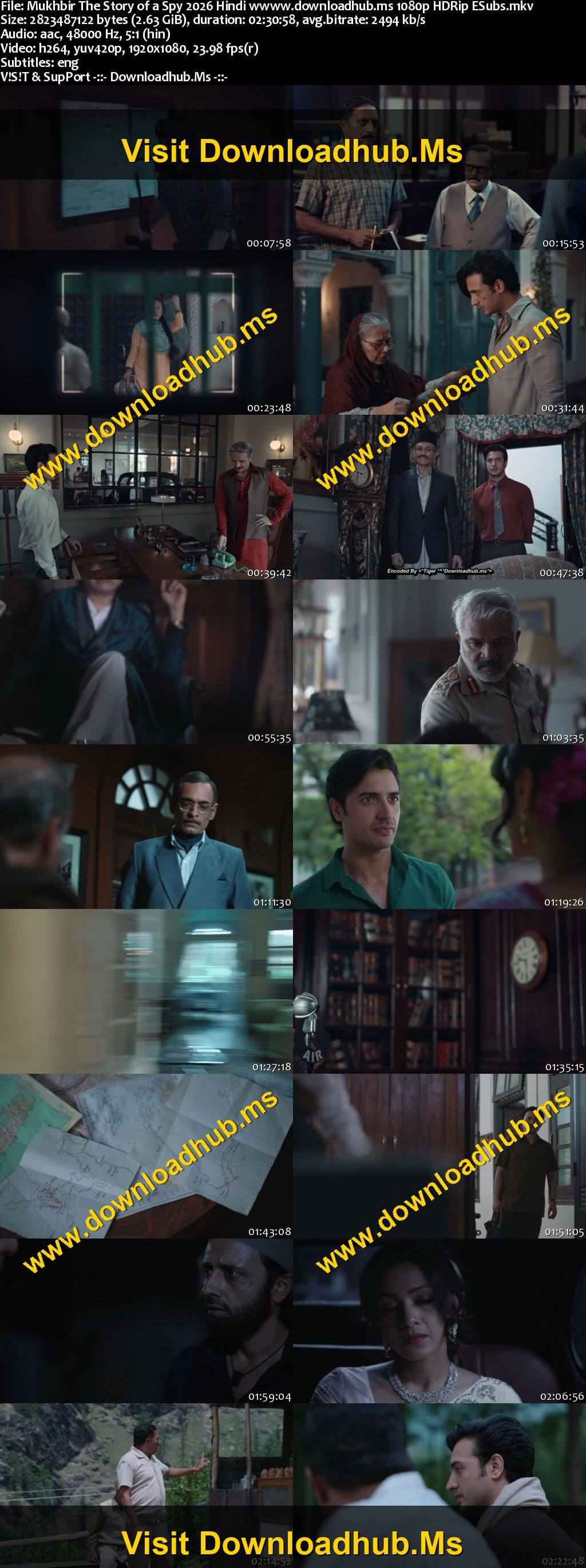 Mukhbir: The Story of a Spy 2026 Hindi Movie DD5.1 4k 1080p 720p 480p HDRip ESubs x264 HEVC